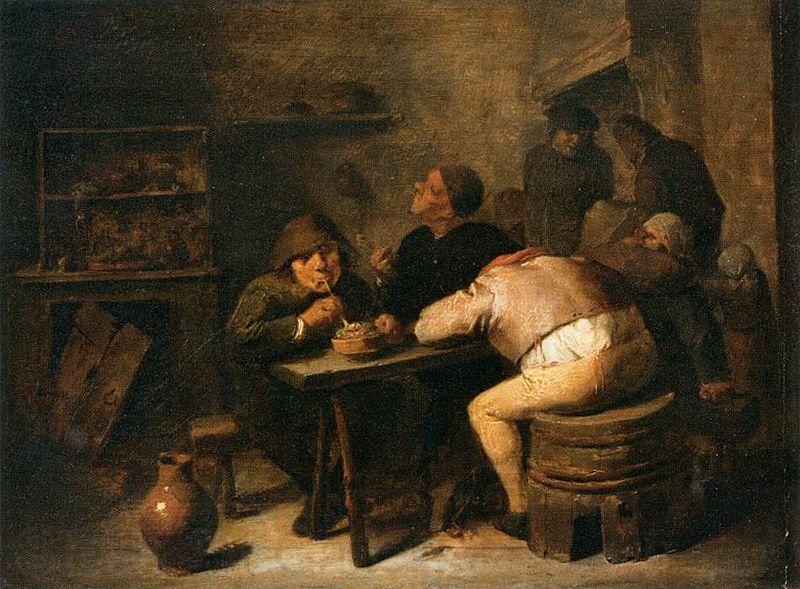 BROUWER, Adriaen Interior of a Smoking Room